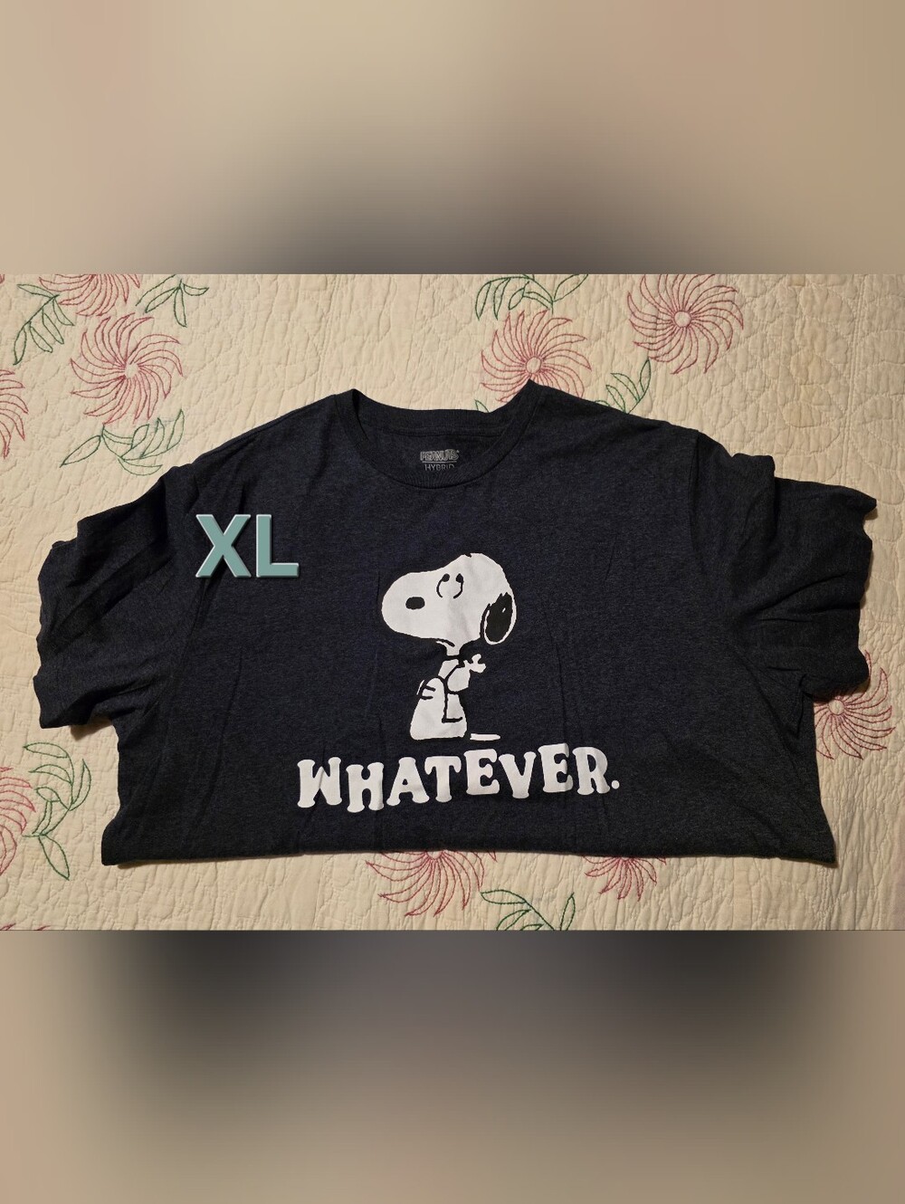 Whatever Snoopy Graphic Tee - Navy
